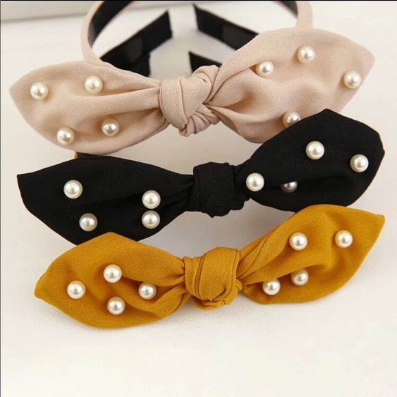 Faux Pearl Knot Headband (1 pc.) - Picture 4 of 5
